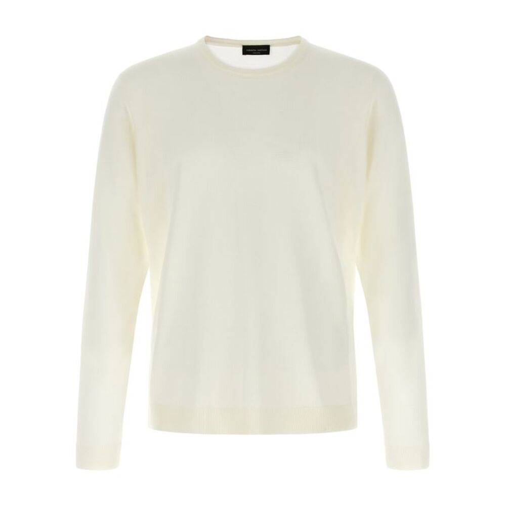 Roberto Collina Beige Merino Wool Men's Cardigan
